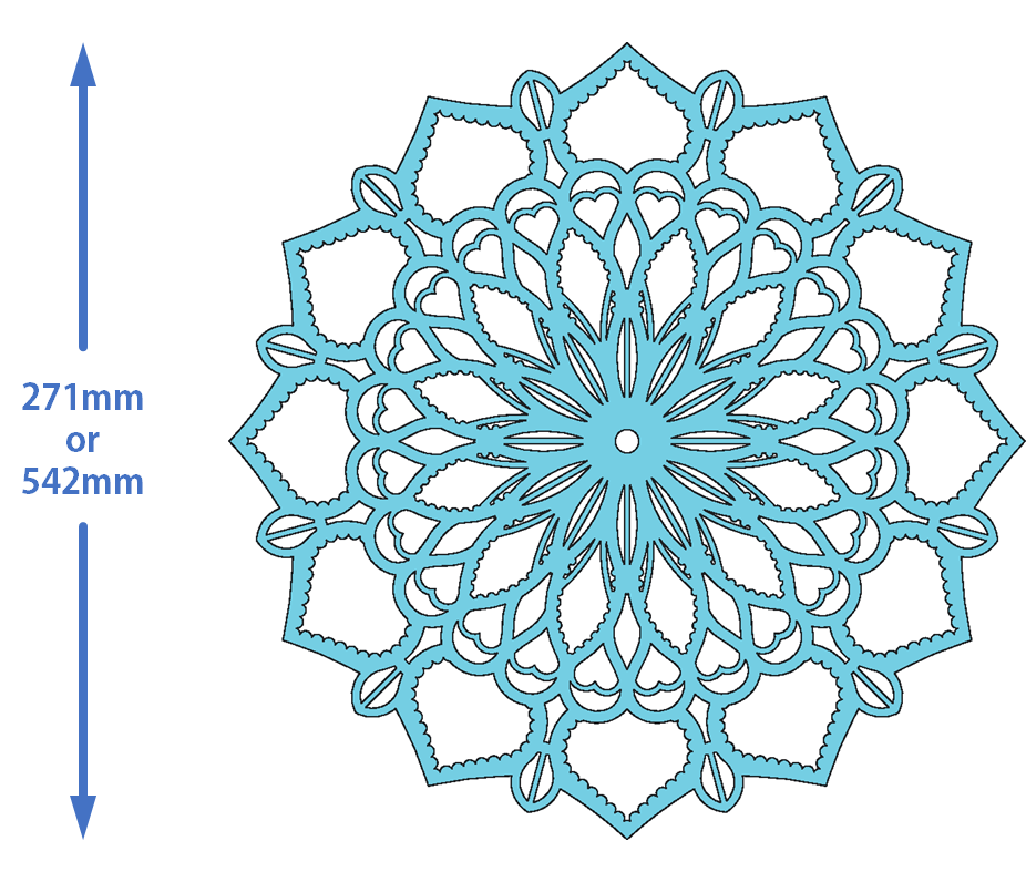 Mandala Clock Sizes