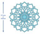 Mandala Clock Sizes