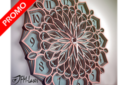 Mandala Wall Clock